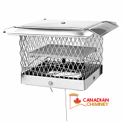 Fireplace top sealing damper chimney rain cap product image for the Canadian Chimney Store
